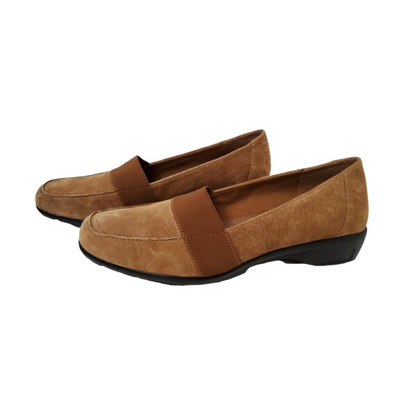 easy street womens 5th avenue plush brush leather slip on loafers size 8m. - Picture 2 of 6